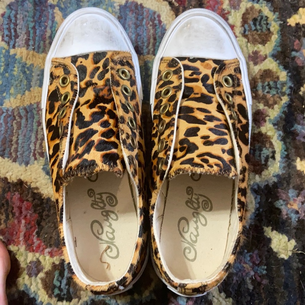 Naughty Monkey Leopard Sneakers Size 7.5